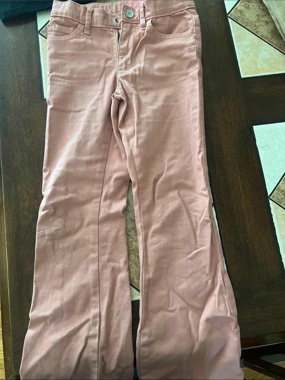 The Children's Place Dusty Pink Girls' Jeans - Straight Leg